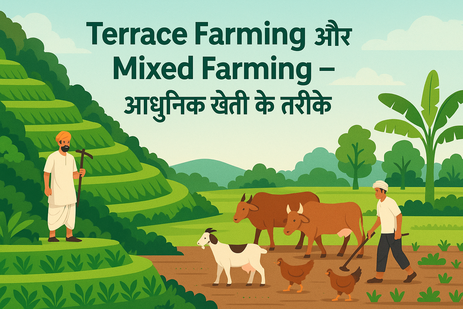 Terrace Farming और Mixed Farming क्या है? आज के किसान क्यों अपना रहे हैं ये Modern खेती के तरीके