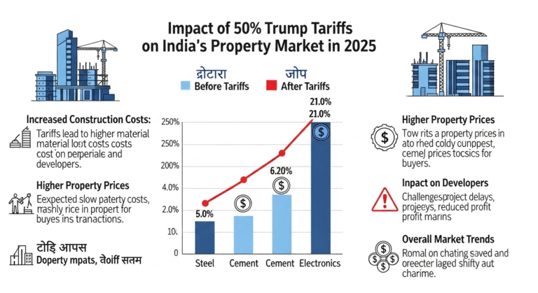 2025 में Trump Tariffs का भारत की Property Market पर प्रभाव ?