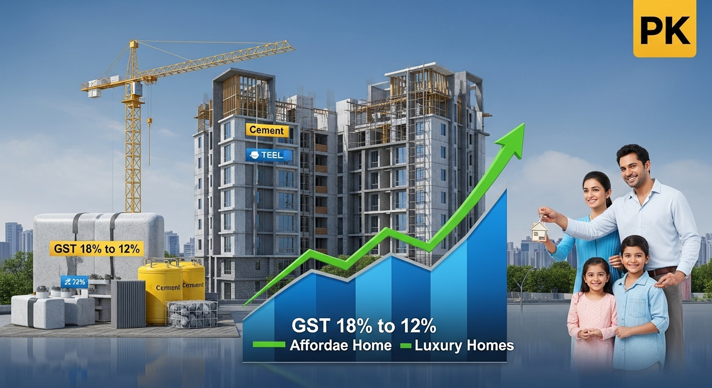 जीएसटी कटौती का रियल एस्टेट इन्वेस्टर्स पर असर जीएसटी कटौती का रियल एस्टेट इन्वेस्टर्स पर असर