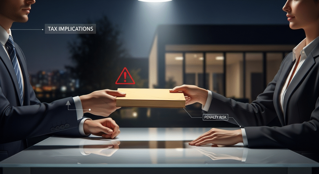 भारत में Cash Deals in Real Estate: Cash Payment पर कानून और Risk 