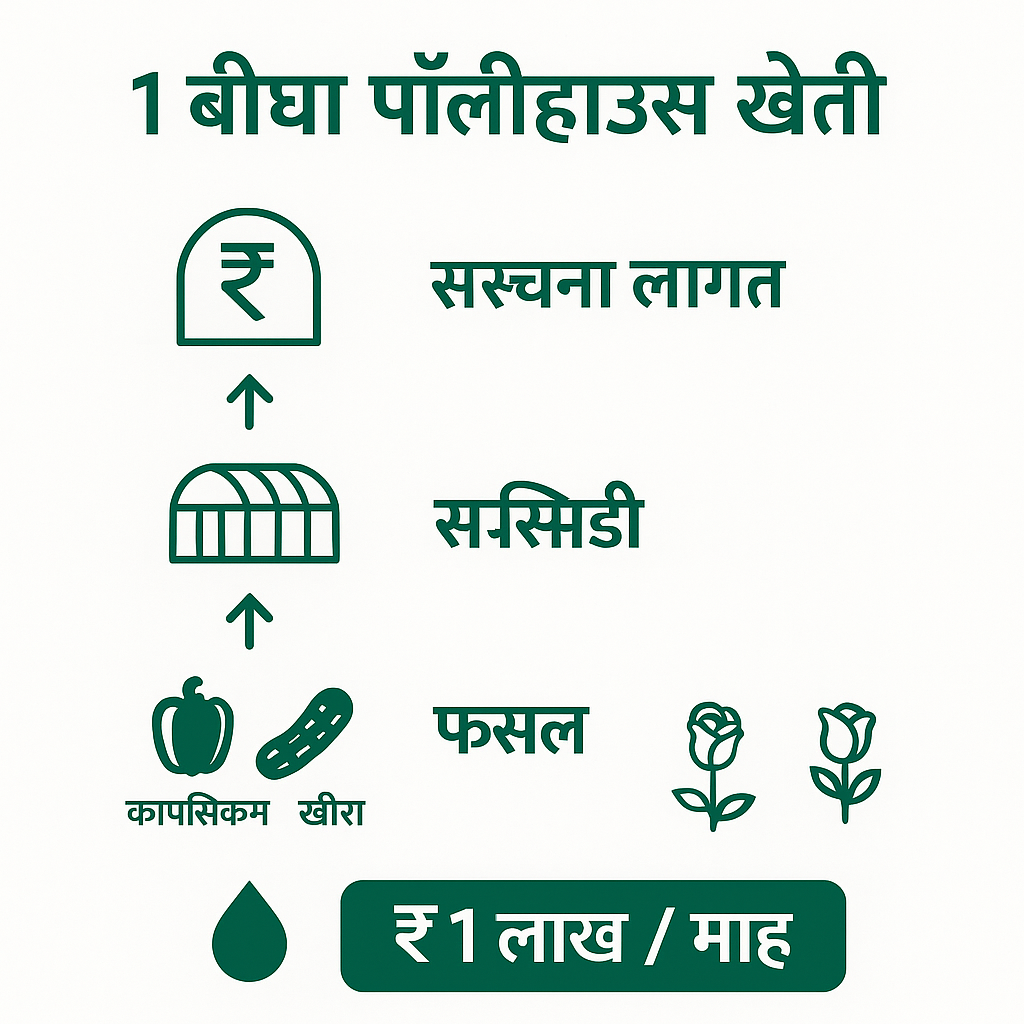 💸 लागत और मुनाफे का वास्तविक गणित (1 बीघा मॉडल)